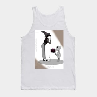 1990s Witch and Grey Alien Tank Top